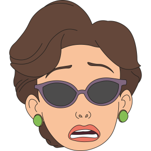 Turning Red Mei Lee Glasses Vector