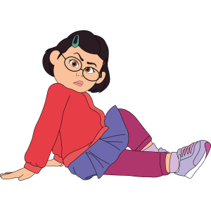 Turning Red Mei Lee Sitting Vector