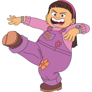 Turning Red Mei Lee Fighting Vector