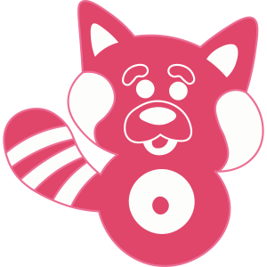 Turning Red Cute Red Panda Vector