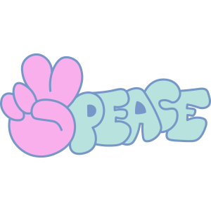 Turning Red PEACE Vector