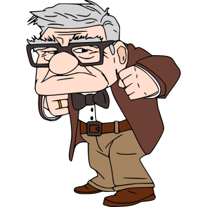 Up Movie carl Vector 3