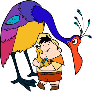 Up Movie Kevin and Russell Vector