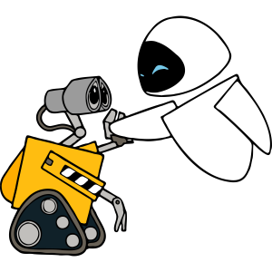 WALL-E And EVE Love Template