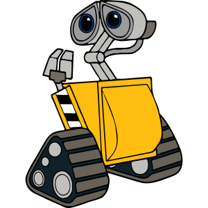 WALL-E Robot Sad Template