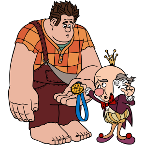 Wreck it Ralph Ralph With Candy King Vector