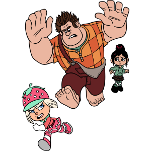 Wreck-It Ralph Vanellope von Schweetz and Taffyta Muttonfudge Vector