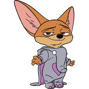 Zootopia Finnick Elephant Vector