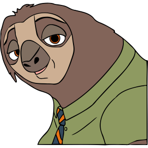 Zootopia Flash Slothmore Vector