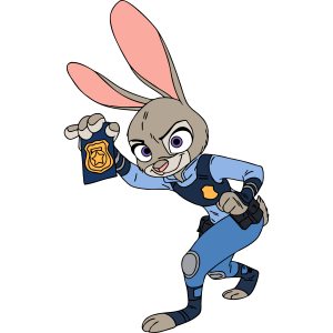 Zootopia Judy Hopps Officer Vector 2