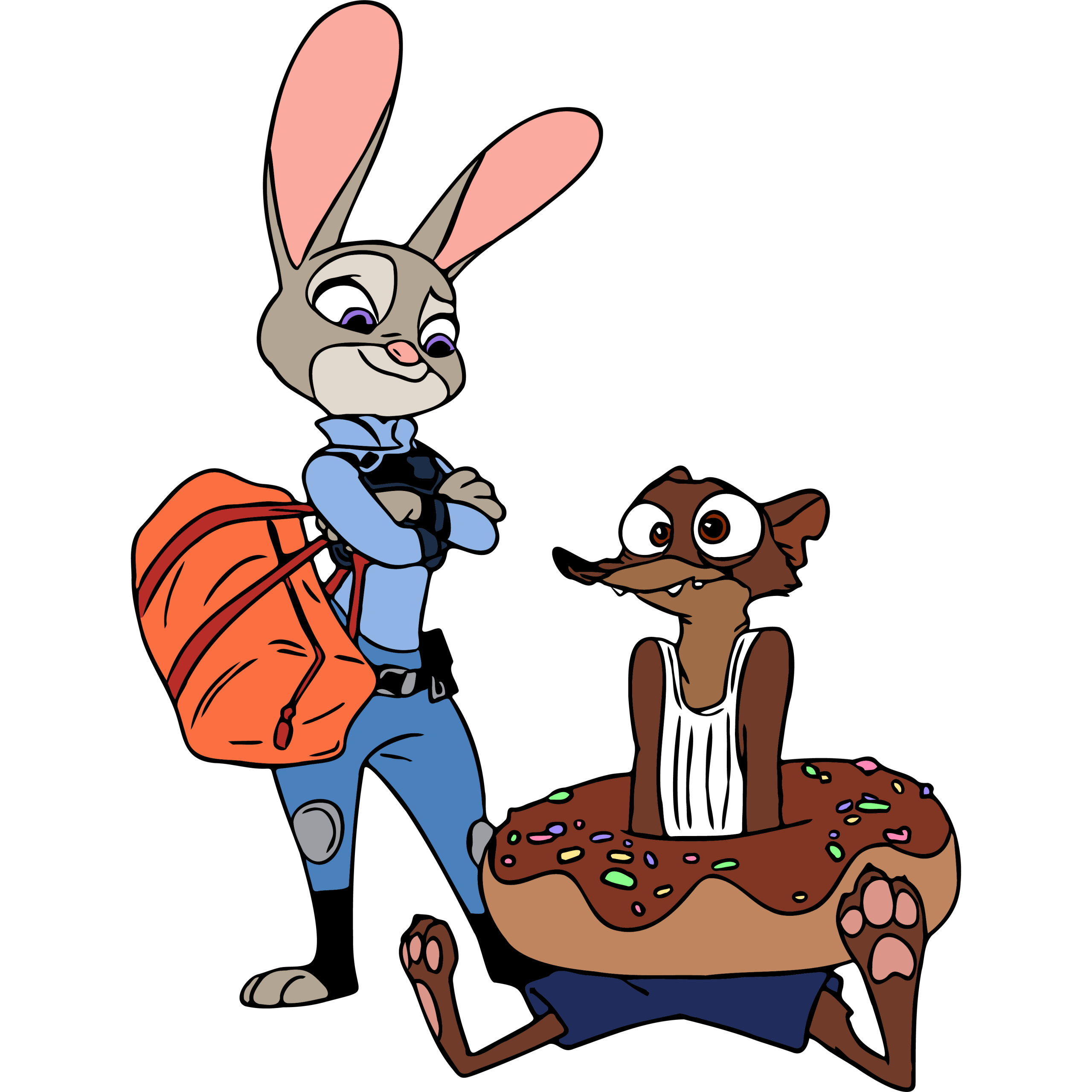 Zootopia Judy Hopps and Duke Weaselton Template Zootopia Judy Hopps and Duke Weaselton Template