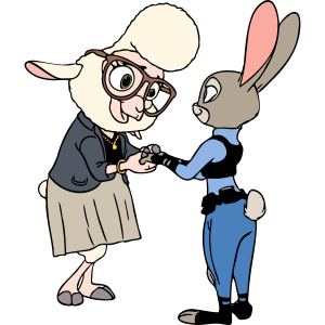 Zootopia Judy Hopps and Dawn Bellwether Template