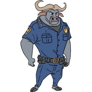 Zootopia Chief Bogo Vector