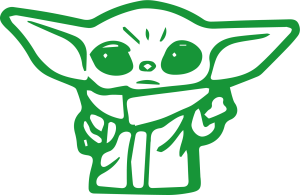 Starwar Baby Yoda Vector 6