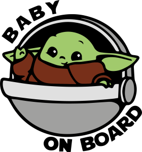Starwar Baby Yoda Vector 12