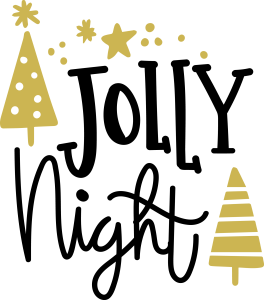 Christmas Jolly Night Logo Template