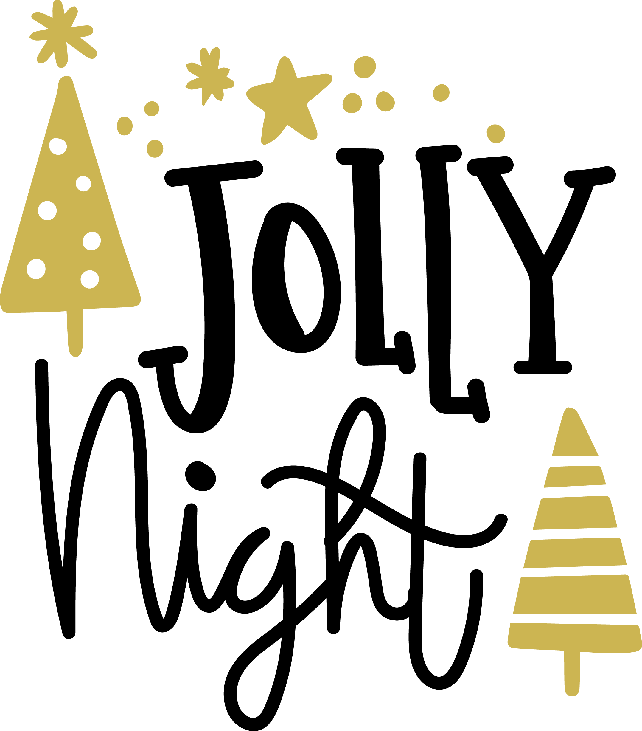 Christmas Jolly Night Logo Template Christmas Jolly Night Logo Template