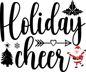 Christmas Holiday Cheer Logo Template