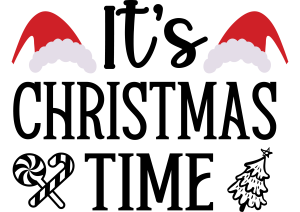 Its Christmas Time Logo Template