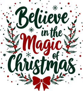Beliieve in the Magic Christmas Icon Template 2
