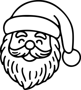 Merry Christmas Santa Logo Template