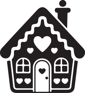 Merry Christmas House Logo Template