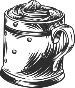 Merry Christmas Coffee Cup Logo Template
