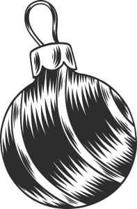 Merry Christmas Ball Logo Template 8