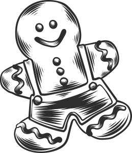 Merry Christmas Snowman Logo Template 2