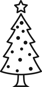 Merry Christmas Tree Logo Template 9