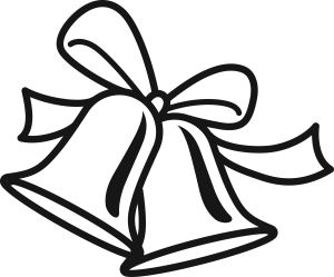 Merry Christmas Bell Logo Template