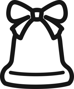 Merry Christmas Bell Logo Template 6