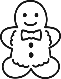 Merry Christmas Gingerbread Logo Template 8