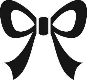 Merry Christmas Ribbon Logo Template