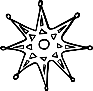 Christmas Lights Icon Template