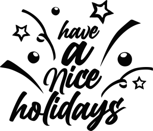 Have a Nice Holidays Logo Template