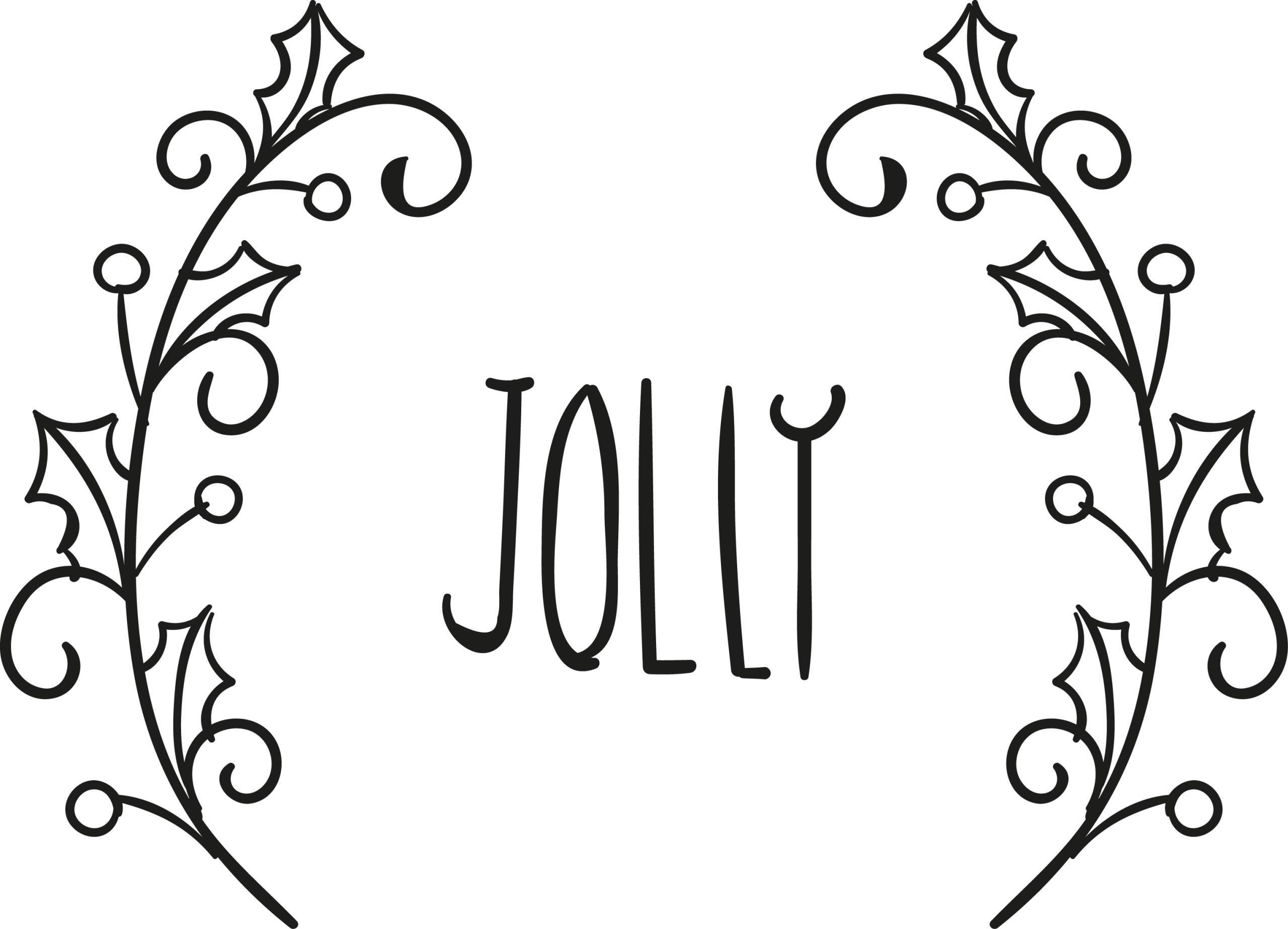 Christmas Jolly Logo Template Christmas Jolly Logo Template