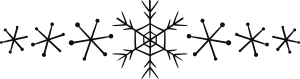 Christmas Snowflake Divider Logo Template