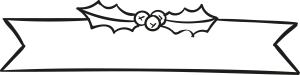 Christmas  Holly Decorative Hanger Template