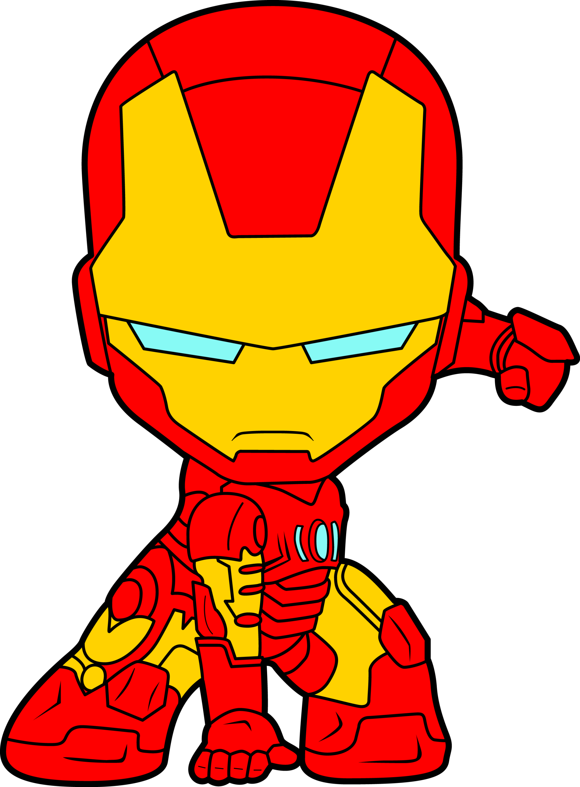Mini Iron Man Vector Mini Iron Man Vector