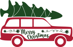 Christmas Cars Vector 2