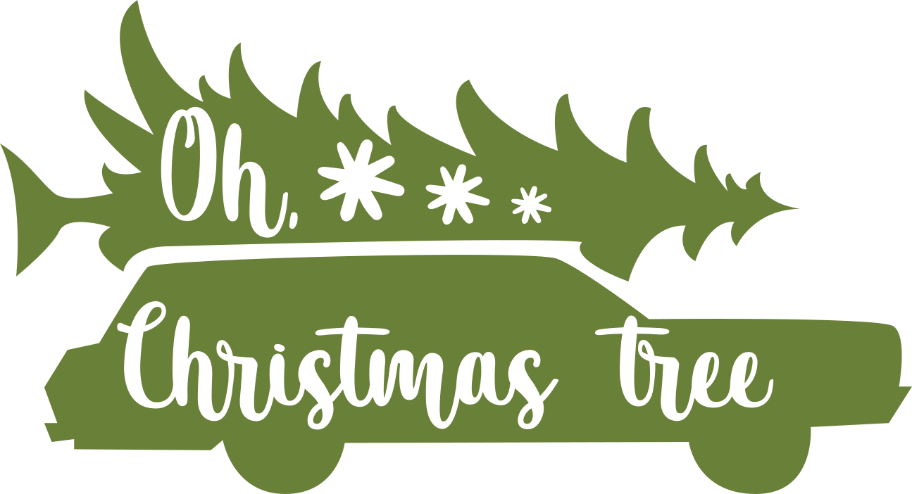 Christmas Oh Tree Car Vector Christmas Oh Tree Car Vector