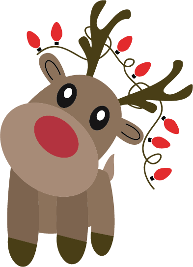 Christmas Deer With Light Bulb Vector Christmas Deer With Light Bulb Vector