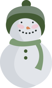 Christmas Snowman Smiling Face Vector 2