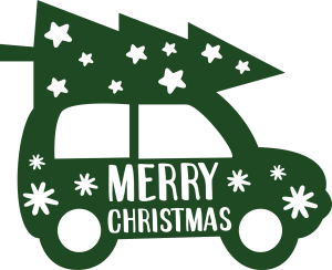 Christmas Car Vector 3