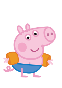 Peppa Pig wearing swimsuit Vector