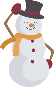 Christmas Snowman Dancing Vector