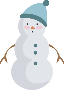 Christmas Snowman Tiered Body Vector
