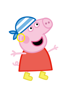 George Pig costume pirate Vector