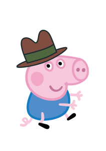 Peppa Pig costume pirate Vector 2